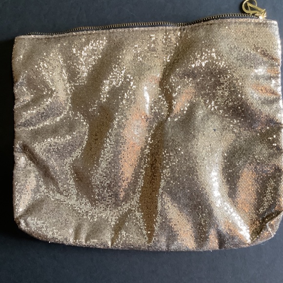 VICTORIA’S SECRET Glitter Gold clutch SPARKLING purse tote - Picture 5 of 5
